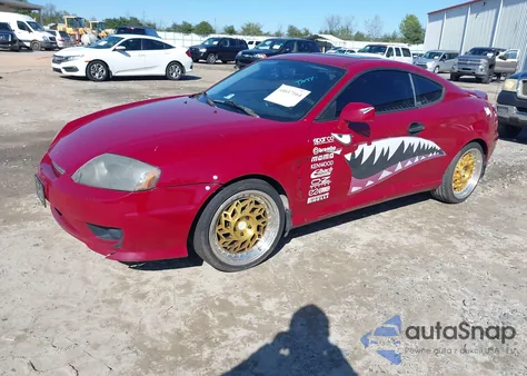 2005 Hyundai Tiburon Gs z USA, uszkodzony, nr VIN KMHHM65D95U181861